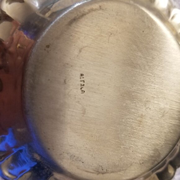 Alpaca Dollhouse Tumbler and Tray Glass Set Miniature 1:12 Tin Vintage - Picture 6 of 8